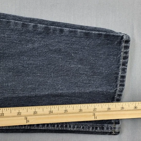 Liz Claiborne Womens Straight Leg Jeans Dark Wash 100% Cotton Blue Denim Size 4 - Picture 6 of 10